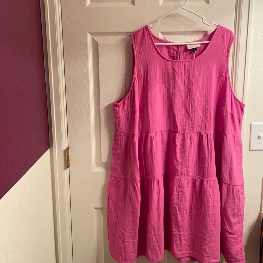 Women’s Gauze Tiered Tank Dress-Universal Thread